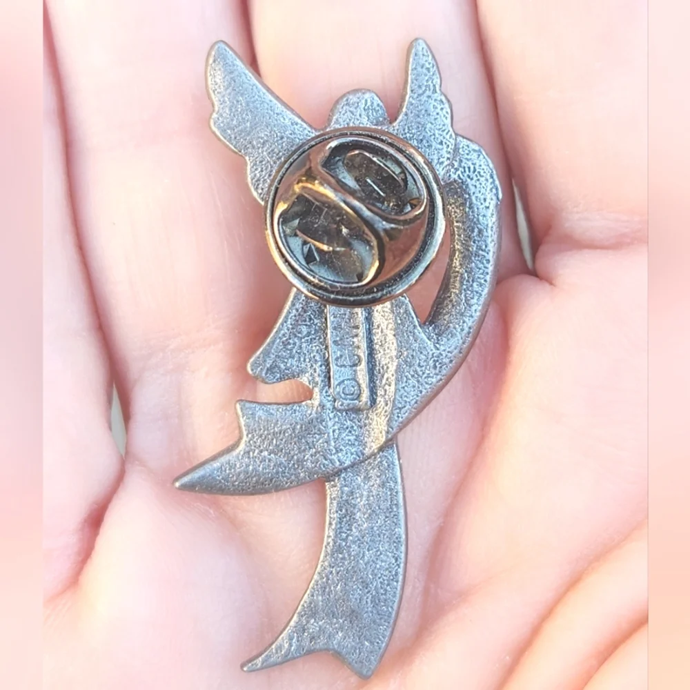 Pair of Pewter Angel Lapel Pins